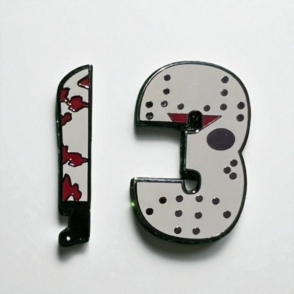 ❤️ 5/$18 - Friday 13th Inspired Enamel Pin
